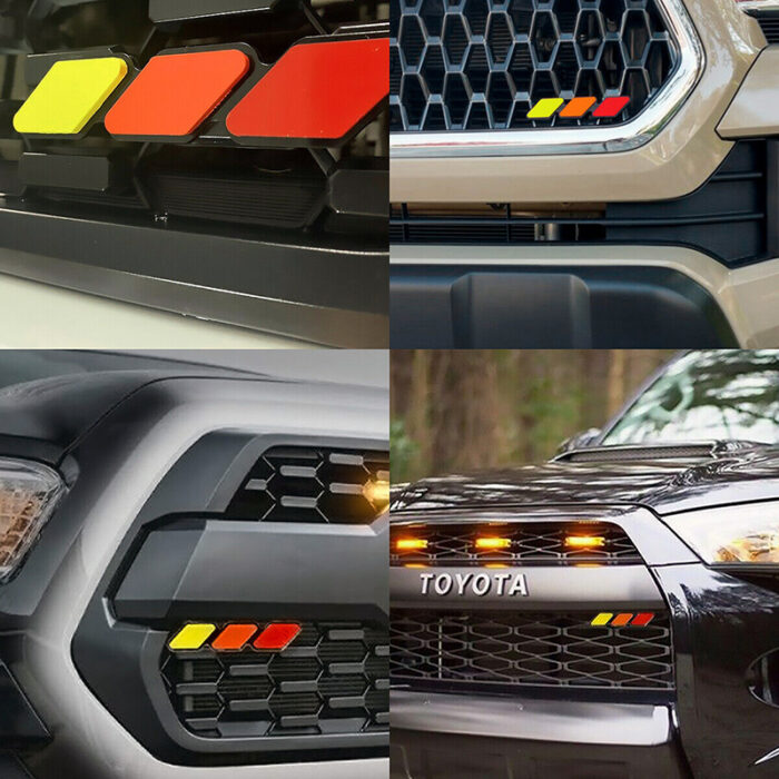 CH4X4 Tri-color Grille Badge Emblem for Toyota