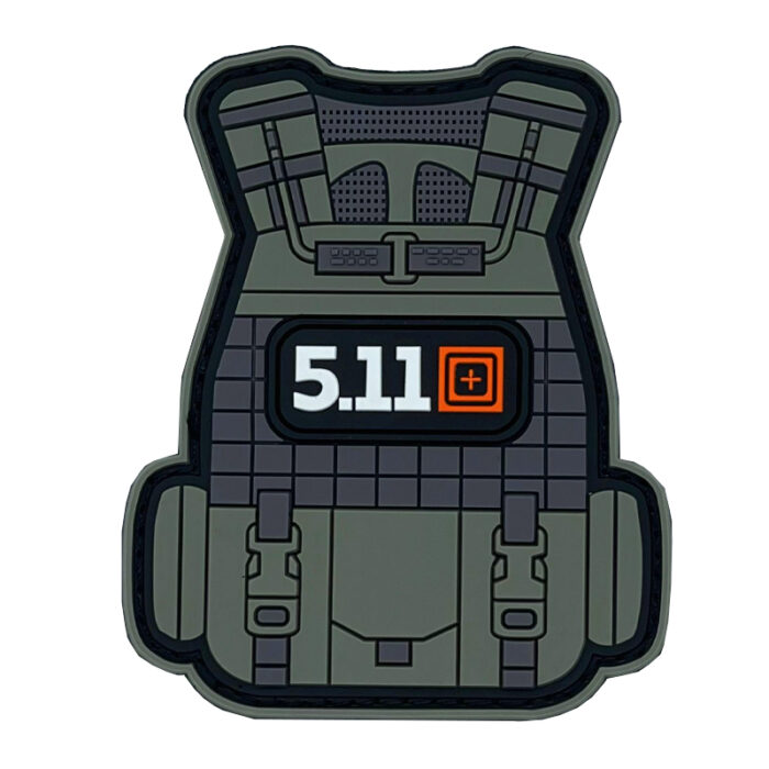 CH4X4 3D PVC Velcro Patches - 5.11 Tactical Vest Style